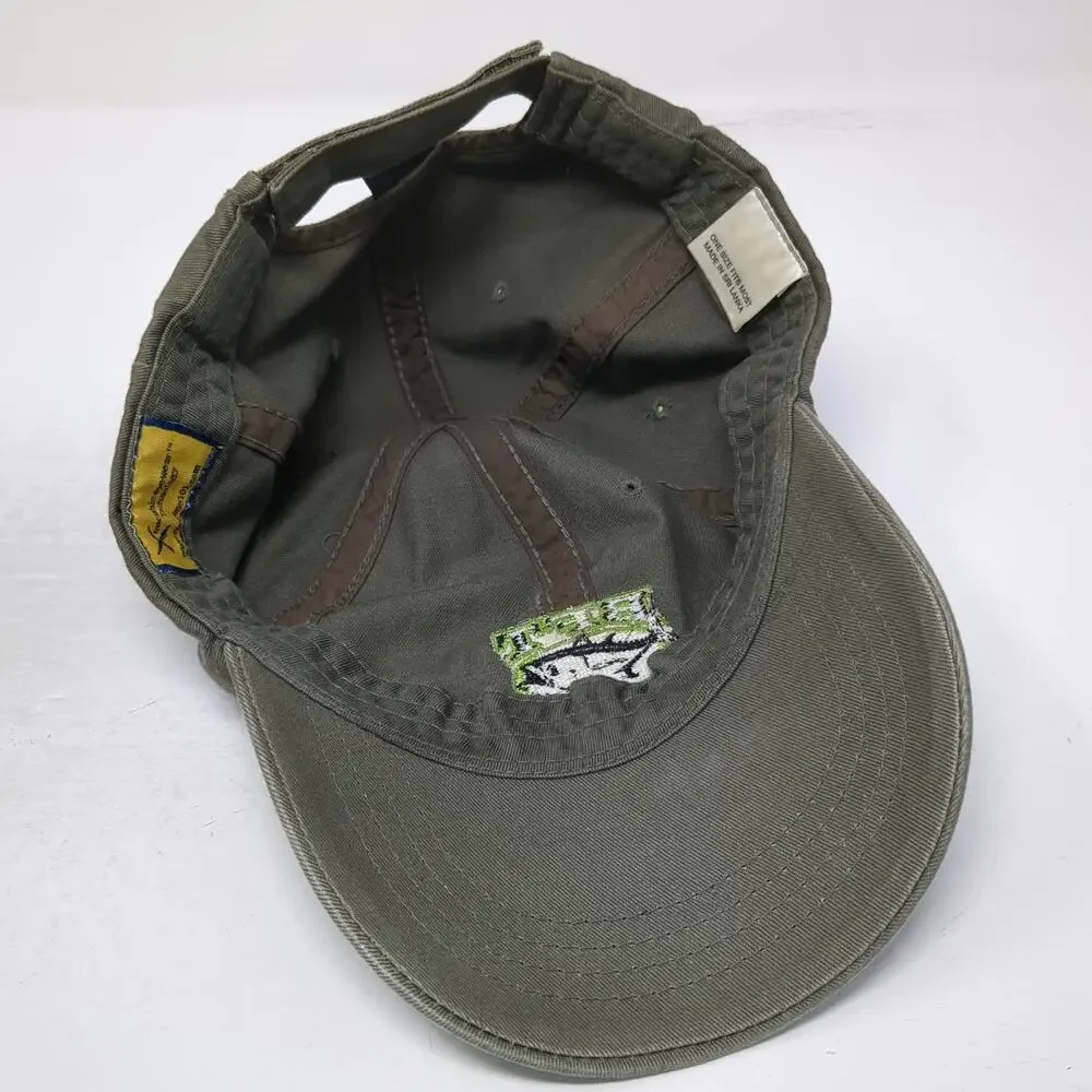 X-Tractable Baseball Cap Green One Size BFT Tuna Logo Fishing Strapback Hat